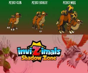 Puzzle Pesci Cub, Pesci Scout, Pesci Max. Invizimals Shadow Zone. Μουσικά καμήλα που ζει στην αιγυπτιακή έρημο